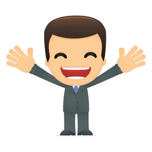 可爱的卡通老板照片