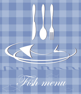 餐厅的鱼菜单图片