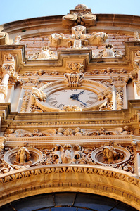 fasaden p montserrat klostret, Katalonien, Spanien