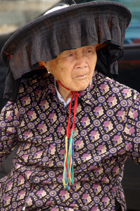 吉庆围的香港客家的老女人图片