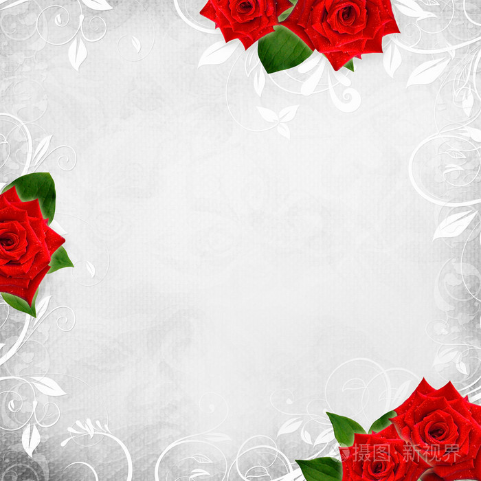 美丽的白色婚礼背景