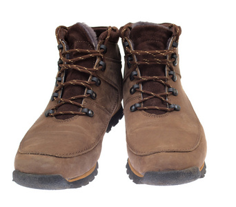 冬季或秋季徒步旅行用绝缘防水靴的正面图 相似素材图片 摄图新视界