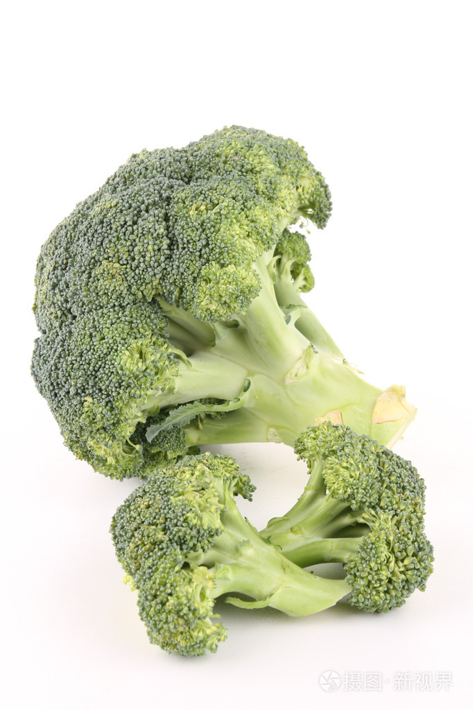 青花菜上白色隔离