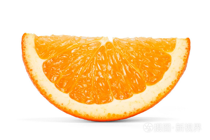切片的橙色