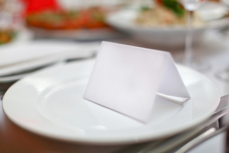空白板和中餐馆的客人卡图片