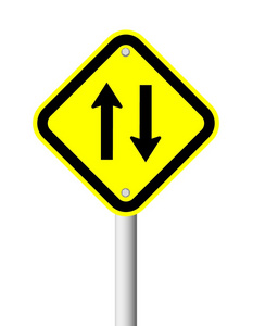 两种方式箭头交通标志
