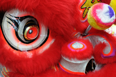 中国舞狮子头图片
