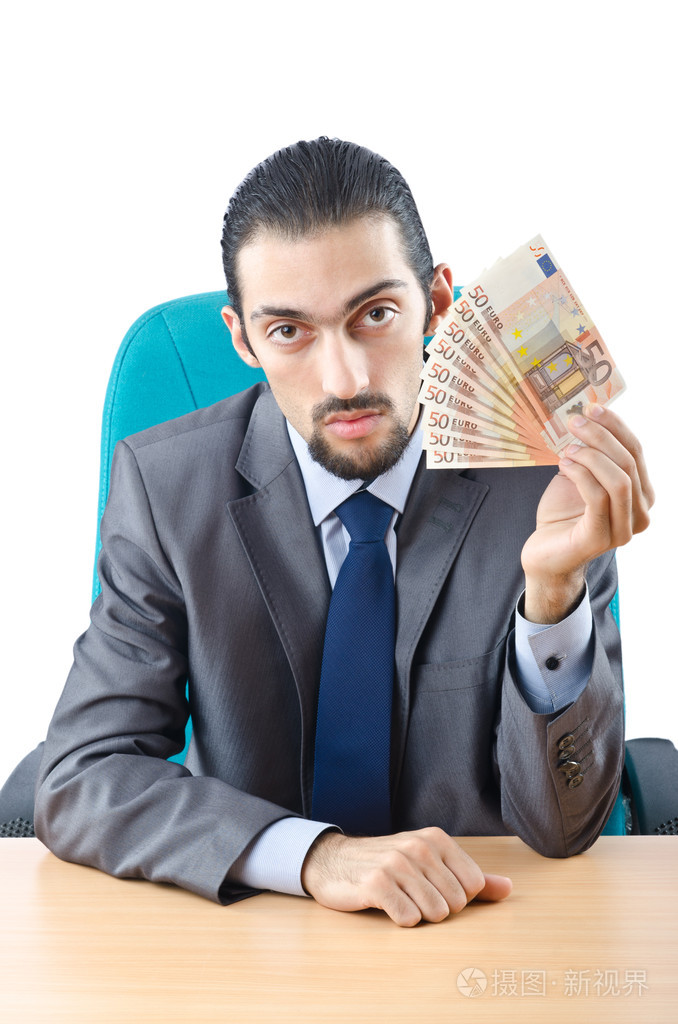 孤立在白色的有钱人照片-正版商用图片0vyx3p-摄图新视界