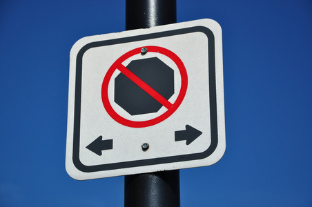 停车指南禁止停车标志照片