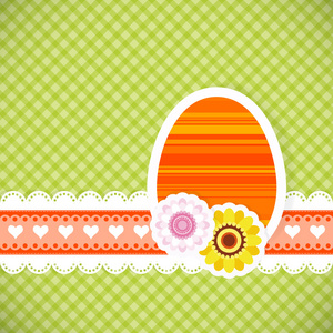 复活节彩蛋从纸张复活节卡片背景