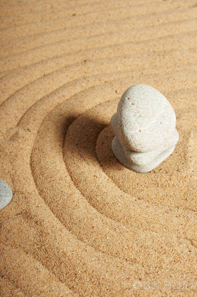 花园的石头禅意宁静spa图像