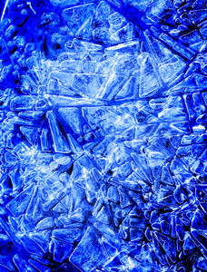 冻结蓝色冰晶