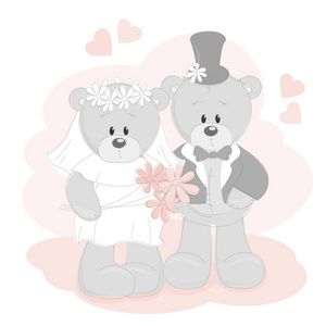 婚礼泰迪熊