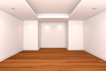 首页装饰首页室内呈现与空房间装饰彩色墙体照片