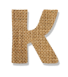 字母k是用粗布制成