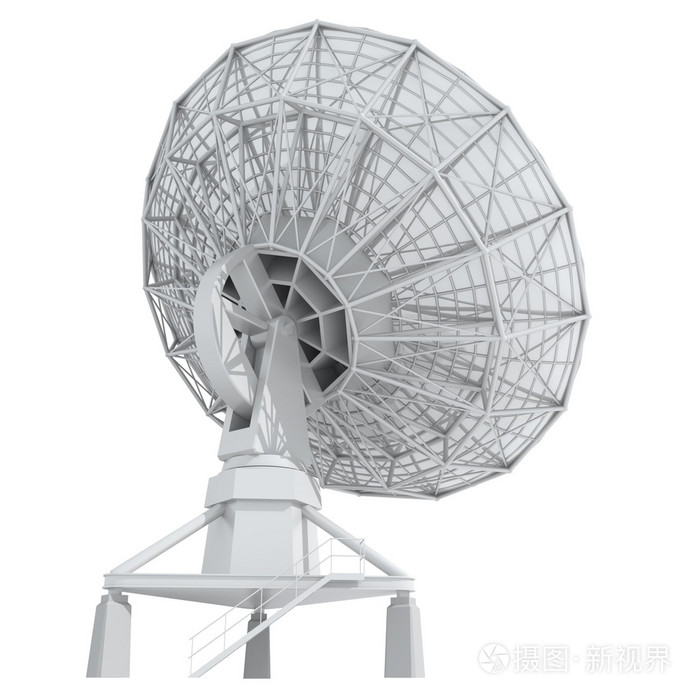在白色背景上的雷达