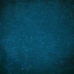 蓝色 grunge 漆墙背景或纹理