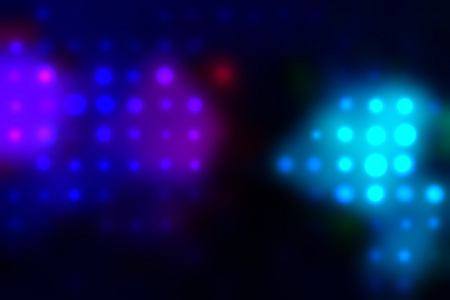 模糊的霓虹灯迪斯科光点组成的插图