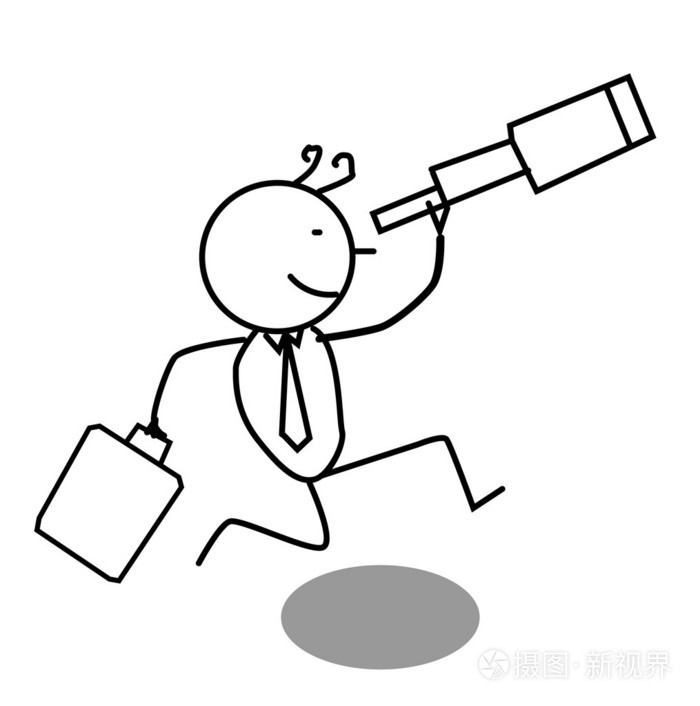 商人找到机会插画-正版商用图片0w07x0-摄图新视界