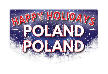 波兰波兰节日快乐贺卡