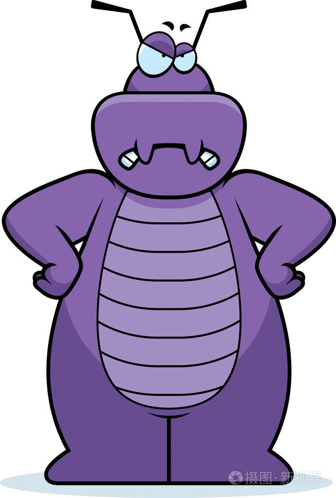 卡通bug生气
