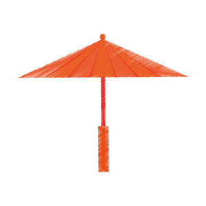 孤立的时尚伞