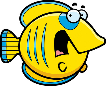 害怕的卡通鱼图片