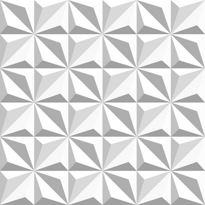 矢量无缝黑色和白色几何三角广场着色模式