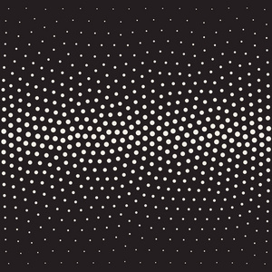 矢量无缝黑色和白色点彩梯度的半色调网点的工作模式照片
