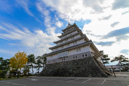 岛原城堡，也被称为森竹城堡和木城堡