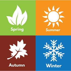 季节图标集四个季节图标集照片
