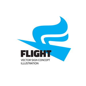 飞行-矢量 logo 模板概念插画.抽象的鸟,翅膀创造性的星座.