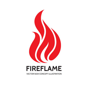 火-矢量 logo 模板概念插画.火焰创造性的星座.热温暖的图标.