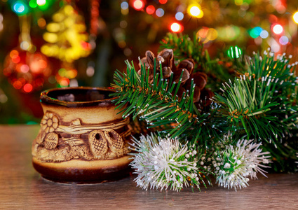 sakotis 新的一年树和快乐的圣诞蜡烛
