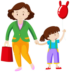 育儿一个母亲和一个女儿互相牵手母亲和婴儿在日落时牵手, 育儿妈妈