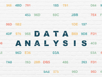 信息概念 数据分析的背景墙上
