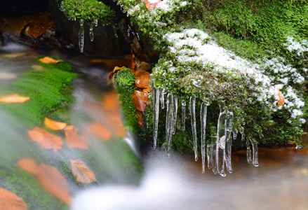 冬溪与冰柱