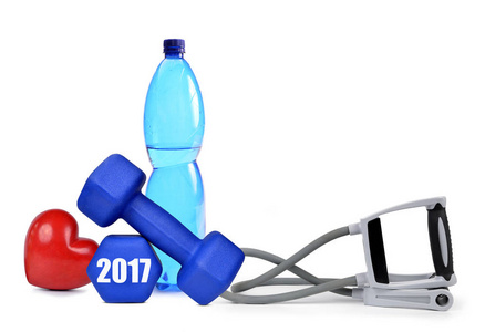 健康的决议，对新的一年 2017 年