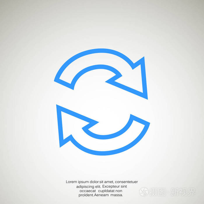 圆中的旋转箭头