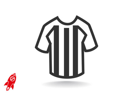 足球 t 恤 web 图标