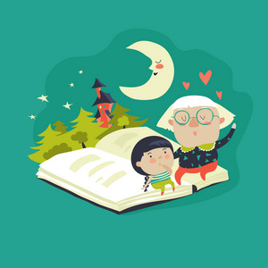 朗读卡通图片-朗读卡通素材-朗读卡通插画-摄图新视界