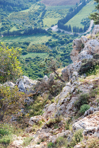 山区的上部加利利，以色列的视图