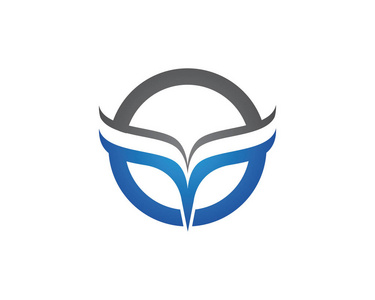 猎鹰翼 Logo 模板矢量图标设计
