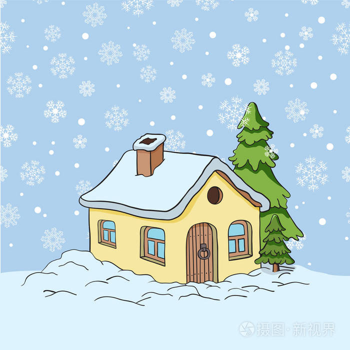 矢量绘图的一栋房子