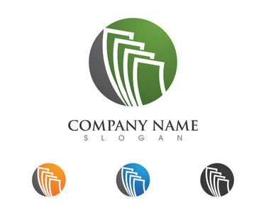 商业金融专业的 logo 模板矢量图标