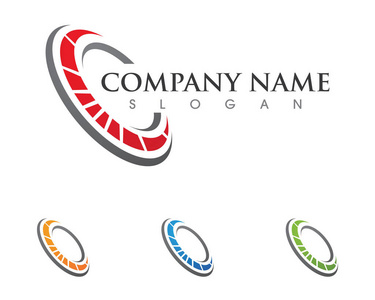 C 字母 Logo 模板矢量图标设计