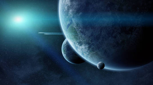 遥远的行星系统在空间三维呈现