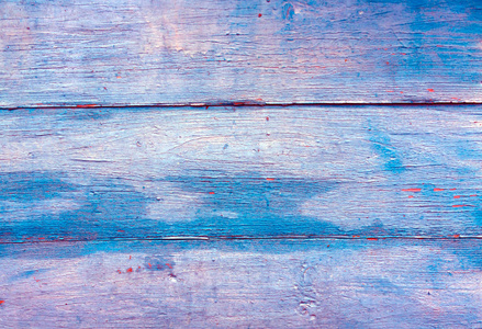 蓝色的风化木板墙纹理