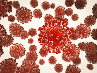 红色病毒细胞