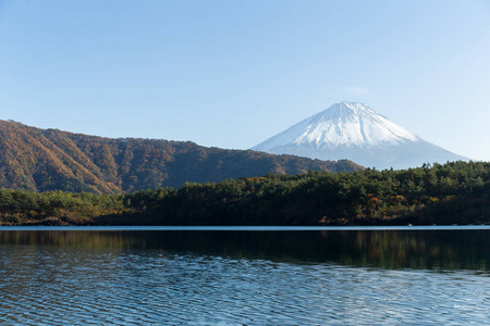 富士山和西湖湖